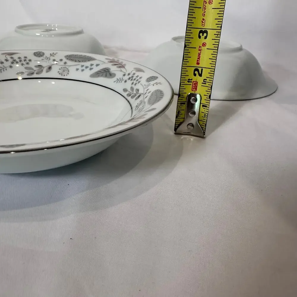 Noritake China Doranne 5505 Soup Cereal Bowls Set of 3 Made in Japan 7 1/2